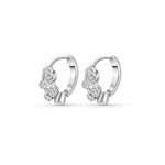 Load image into Gallery viewer, Sterling Silver Bubble Huggie Earrings
