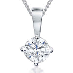 Load image into Gallery viewer, Sterling Silver 2 Carat Cubic Zirconia Pendant
