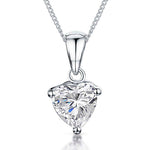 Load image into Gallery viewer, Sterling Silver Heart Pendant With Cubic Zirconia - JOOLS By Jenny Brown
