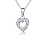 Load image into Gallery viewer, Sterling Silver Small Open Heart Pendant - JOOLS By Jenny Brown
