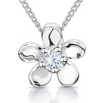 Load image into Gallery viewer, Sterling Silver  Five Petal Flower Pendant - JOOLS By Jenny Brown
