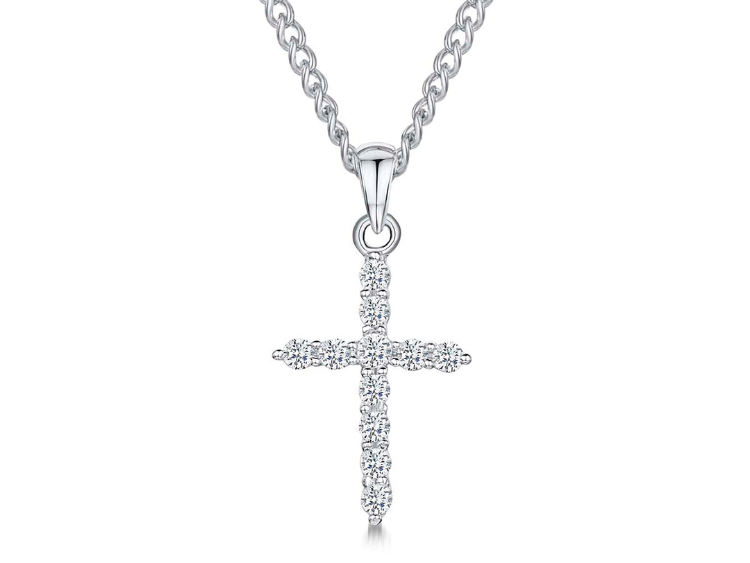 Sterling Silver Small  Cross Pendant - JOOLS By Jenny Brown