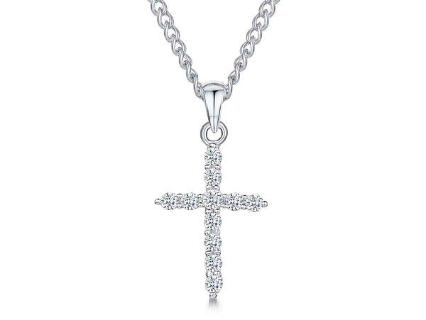 Sterling Silver Small  Cross Pendant - JOOLS By Jenny Brown