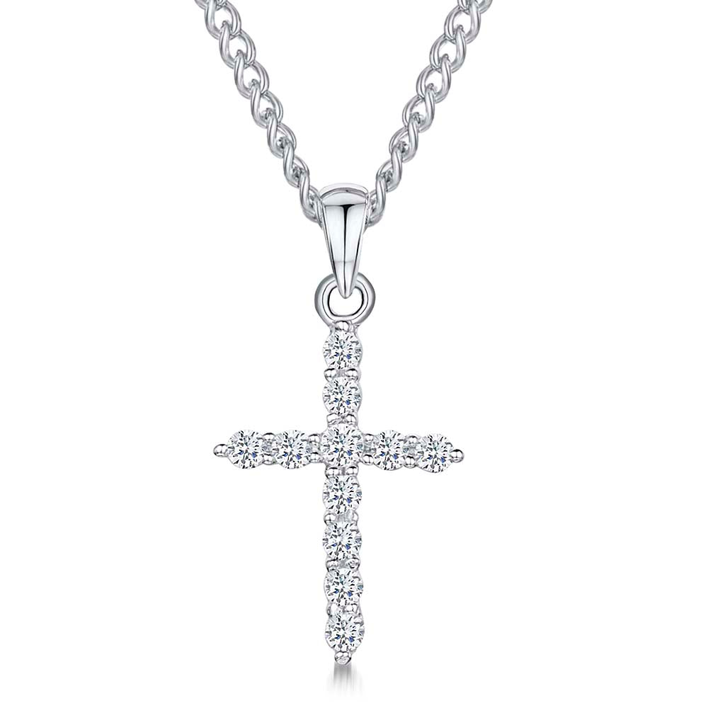 Sterling Silver Small  Cross Pendant - JOOLS By Jenny Brown