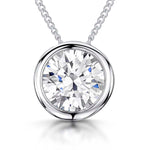 Load image into Gallery viewer, Sterling Silver 1 Carat Rubset Pendant
