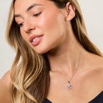 Load image into Gallery viewer, Sterling Silver Snowflake  Set With 11 Cubic Zirconia Stones- JOOLS By Jenny Brown
