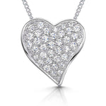 Load image into Gallery viewer, Sterling Silver Fixed Chain Heart Pendant - JOOLS By Jenny Brown
