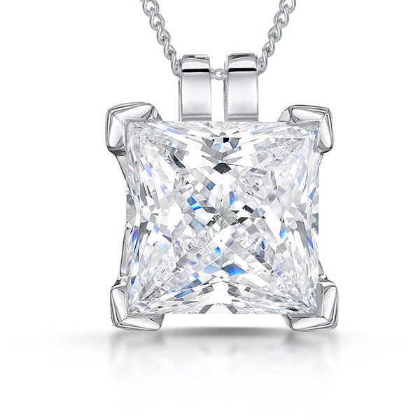 Sterling Silver 5.62 Carat White Cubic Zirconia Pendant - JOOLS By Jenny Brown