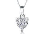 Load image into Gallery viewer, Sterling Silver Solitaire Heart Pendant - JOOLS By Jenny Brown
