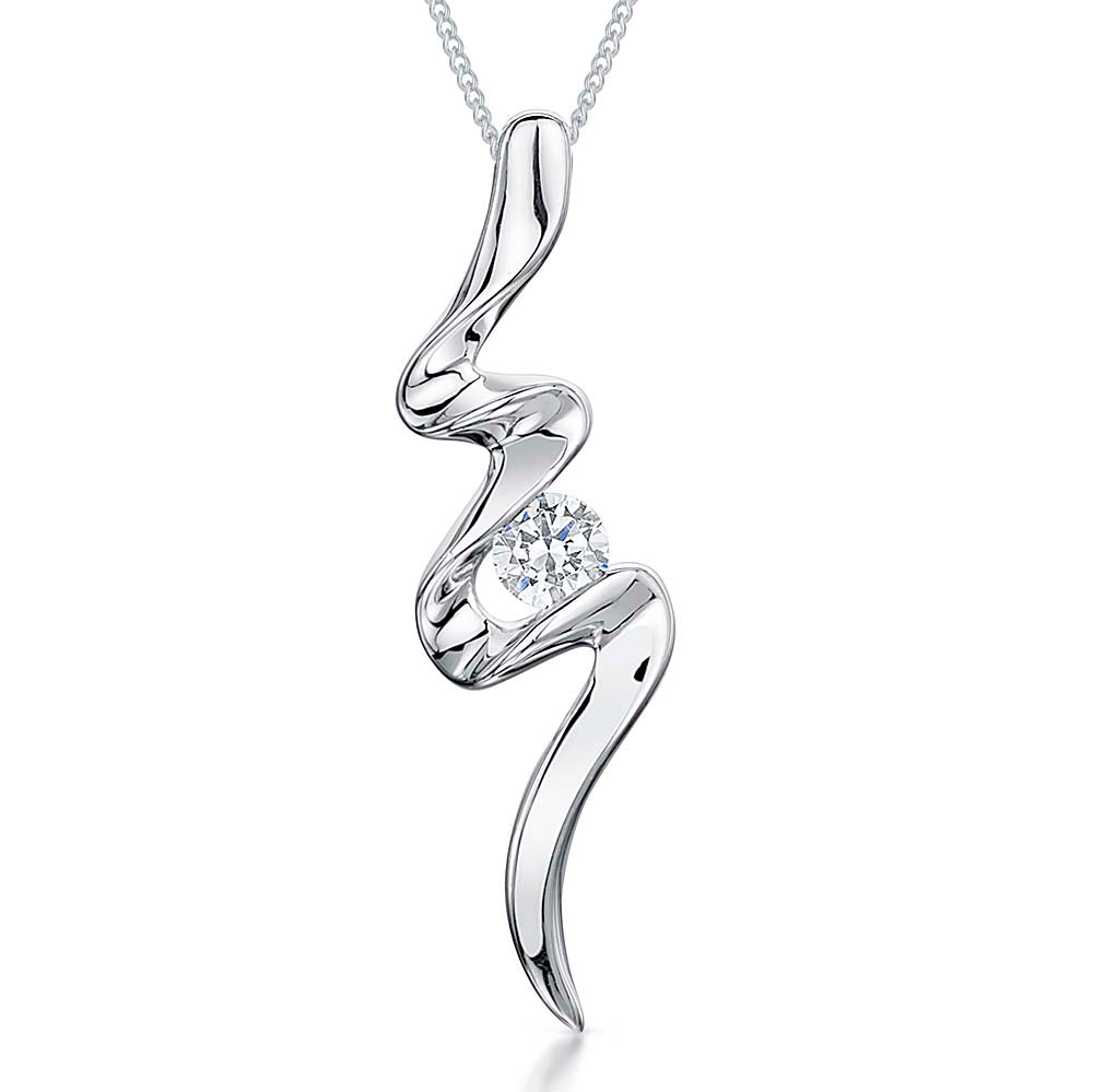 Sterling Silver Flash Style Pendant
