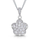 Load image into Gallery viewer, Sterling Silver Clover Flower Pendant
