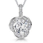 Load image into Gallery viewer, Sterling Silver 3 Petal Flower Pendant
