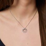 Load image into Gallery viewer, Sterling Silver Double Swirl Circle  Pendant-JOOLS by Jenny Brown
