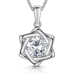 Load image into Gallery viewer, Sterling Silver Star Of David Pendant With Cubic Zirconia- JOOLS by Jenny Brown
