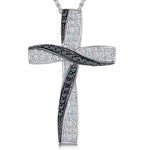 Load image into Gallery viewer, Sterling Silver Twisted Cross Pendant - JOOLS By Jenny Brown
