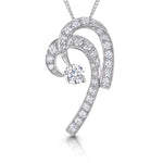 Load image into Gallery viewer, Sterling Silver Double Curl Pendant - JOOLS By Jenny Brown
