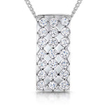 Load image into Gallery viewer, Sterling Silver Multi Stone Rectangular  Pendant
