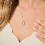 Load image into Gallery viewer, Sterling Silver Double Hearts Pendant - JOOLS By Jenny Brown
