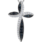 Load image into Gallery viewer, Sterling Silver Twisted Cross Pendant - JOOLS By Jenny Brown
