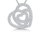 Load image into Gallery viewer, Sterling Silver Three Heart Pendant - JOOLS By Jenny Brown
