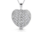 Load image into Gallery viewer, Sterling Silver Woven Angel Wing Heart Pendant - JOOLS By Jenny Brown
