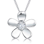 Load image into Gallery viewer, Sterling Silver  Cubic Zirconia Centre Flower Pendant - JOOLS By Jenny Brown
