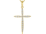 Load image into Gallery viewer, Yellow Gold Large Pointed Cross Pendant
