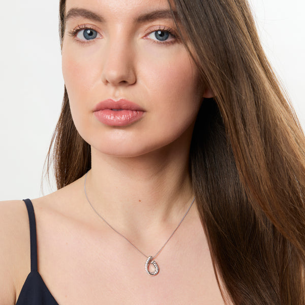 Sterling Silver Open Horseshoe Pendant-JOOLS by Jenny Brown