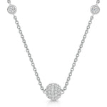Load image into Gallery viewer, Sterling Silver Disco Ball Necklace With Cubic Zirconia -JOOLS by Jenny Brown
