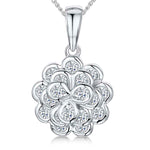 Load image into Gallery viewer, Sterling Silver Layered  Flower Petal Pendant-JOOLS by Jenny Brown

