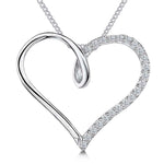 Load image into Gallery viewer, Sterling Silver Open Heart Pendant - JOOLS By Jenny Brown
