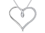 Load image into Gallery viewer, Sterling Silver Open Heart Pendant - JOOLS By Jenny Brown
