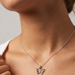 Load image into Gallery viewer, Sterling silver Open Butterfly Necklace
