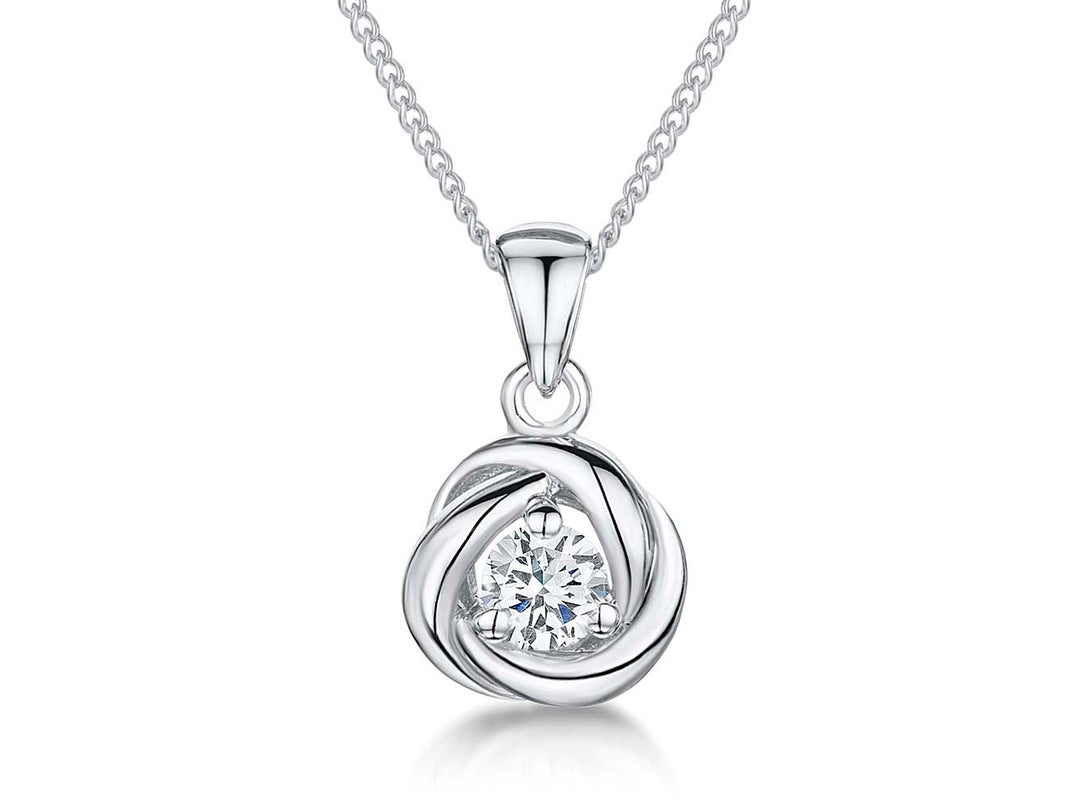 Sterling Silver Petite Swirl Pendant