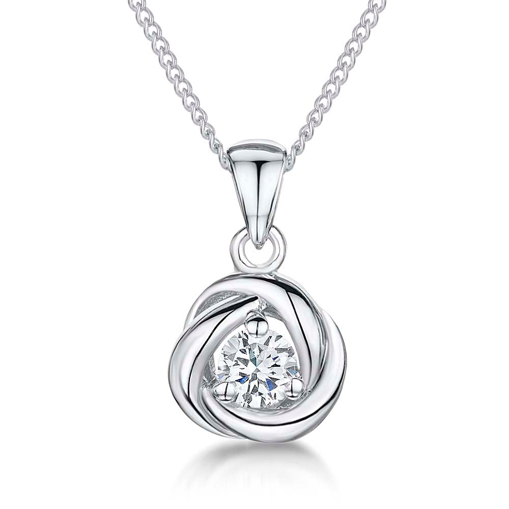 Sterling Silver Petite Swirl Pendant