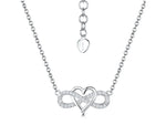 Load image into Gallery viewer, Sterling Silver Infinity  Heart Necklace-JOOLS by Jenny Brown
