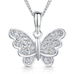 Load image into Gallery viewer, Sterling Silver Butterfly In Flight Necklace

