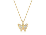 Load image into Gallery viewer, Yellow Gold Butterfly In Flight Necklace-JOOLS by Jenny Brown
