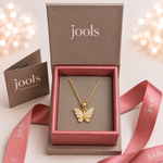Load image into Gallery viewer, 18ct Gold Vermeil Butterfly Pendant Necklace
