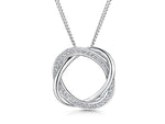 Load image into Gallery viewer, Sterling Silver Woven Circle Pendant
