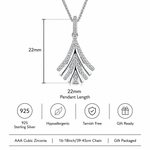 Load image into Gallery viewer, Sterling Silver Floating Solitaire Necklace – Round Brilliant CZ Pendant
