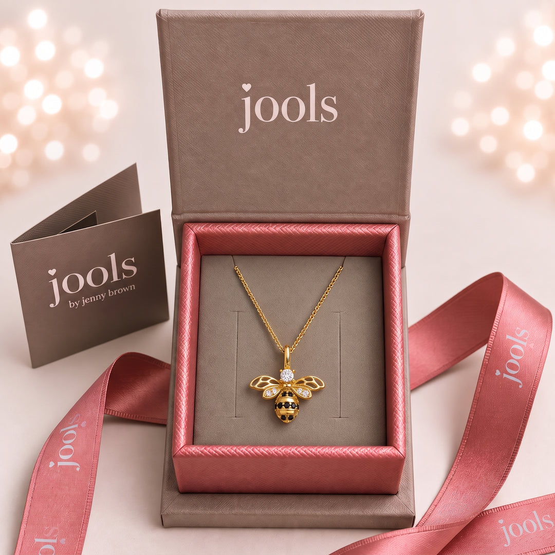 18ct Gold Vermeil Honeybee Pendant Necklace