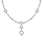 Load image into Gallery viewer, A sterling silver cushion cut halo pendant with cubic zirconia stones-JOOLS by Jenny Brown

