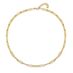 Load image into Gallery viewer, Yellow Gold Full Paperlink Necklace-JOOLS by Jenny Brown
