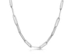 Load image into Gallery viewer, Sterling Silver Full Paperlink Necklace-JOOLS by Jenny Brown
