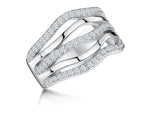 Load image into Gallery viewer, Sterling Silver Five Open Band Ring
