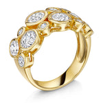 Load image into Gallery viewer, Yellow Gold Multi Stone Cubic Zirconia Bubble Ring-JOOLS by Jenny Brown
