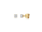 Load image into Gallery viewer, Solitaire Stud 0.5 Carat Lab Grown Diamond Earrings Set in 9ct Yellow Gold
