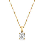 Load image into Gallery viewer, Solitaire 1 Carat Lab Grown Diamond Pendant Set in 9ct Yellow Gold-Exclusive Diamonds by Jenny Brown
