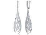 Load image into Gallery viewer, Sterling Silver  Filigree Dangle Drop Earrings
